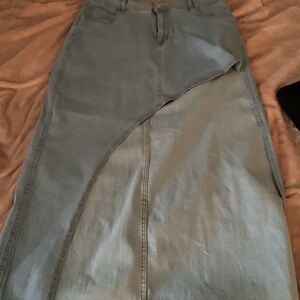 SHEIN Denim skirt Classic Style Soft Denim